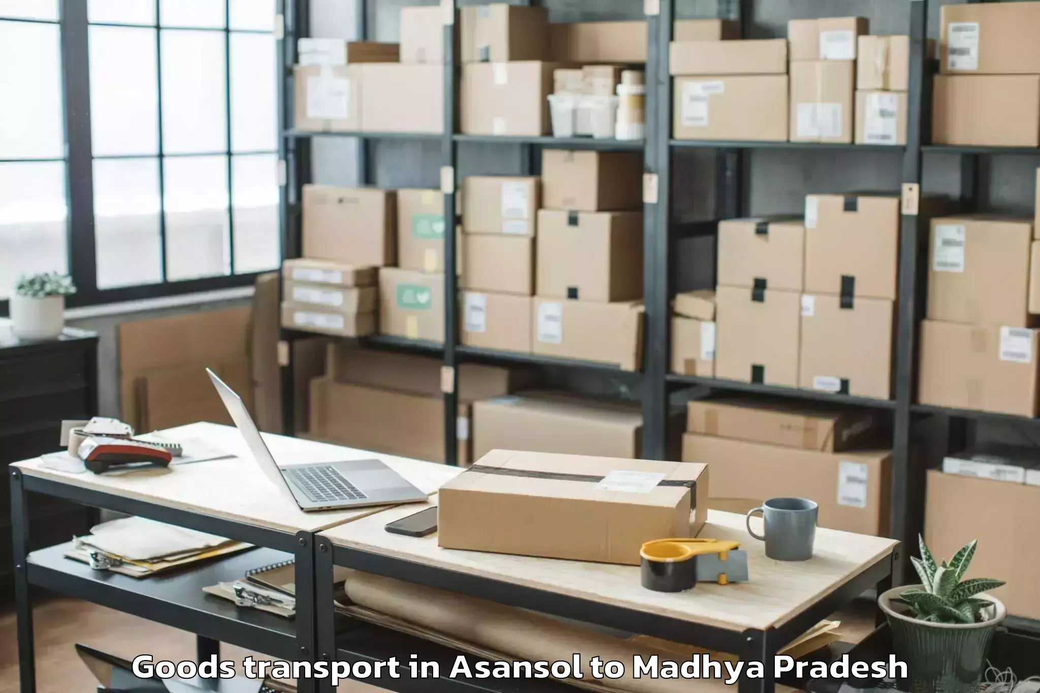 Book Asansol to Chanderi Goods Transport